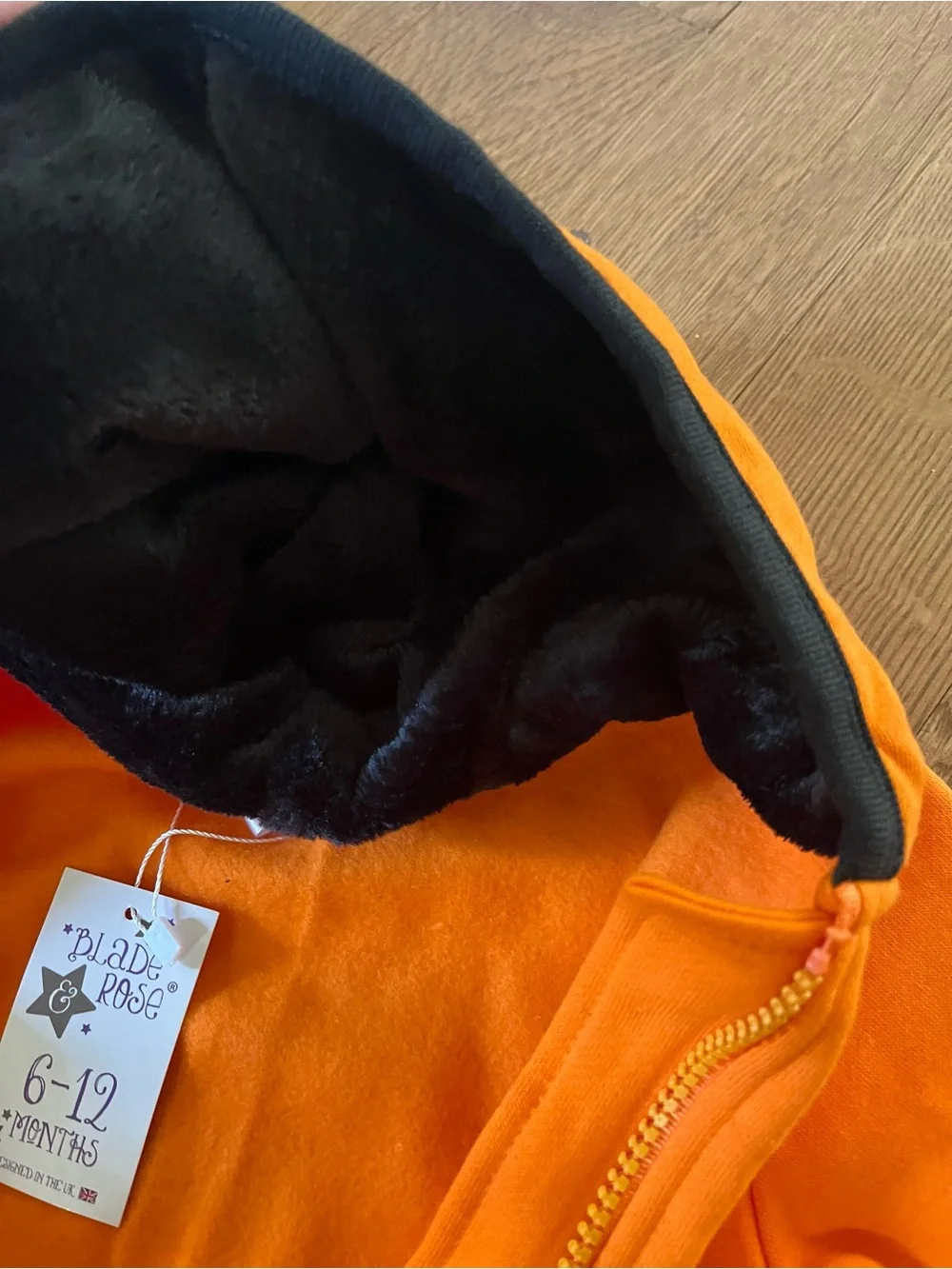 Blade & Rose Fox Hoodie and Booties, Size 6-12 months